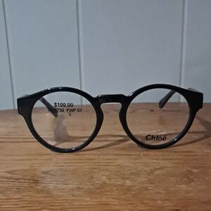 NWT RX-ABLE Chloé Black Round Eyeglass Frames CH1590